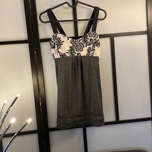 Lululemon Run: Back On Track Tank
Black / Laceoflage Polar Cream Black - Size 8